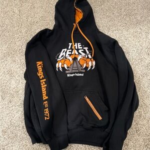 Kings Island The Beast Hoodie - Black and Orange